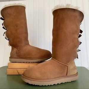 UGG Triple Button BAILEY Tall Fleece Lined Boots